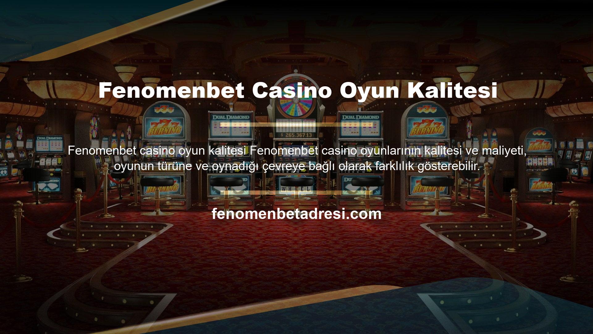 Ülkemizde casino hizmetleri sunan oyuncular, casino oyunlarının ne kadar iyi olduğunu gerçekten önemsiyorlar
