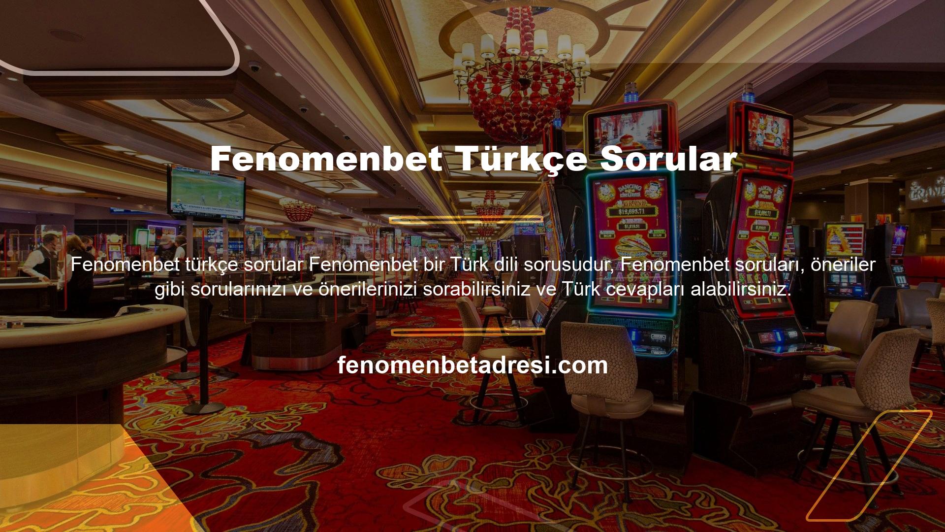 Fenomenbet casinolar, canlı casinolar, spor ve diğerleri gibi farklı oyun türleri oynayabileceğiniz bir web sitesidir